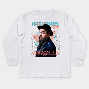 Retro  Nathaniel Rateliff and The Nights Sweats Kids Long Sleeve T-Shirt